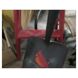Hand painted Cardinal themed shovel...