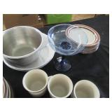 Large lot of Stoneware plates, fine...