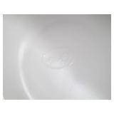 Large Hobnail milk glass basket wit...