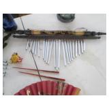 Japanese hand fan, decorative chop ...