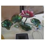 Tiffany STYLE heavy Stained glass c...