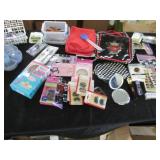 Cosmetic bags, hair accessories, or...