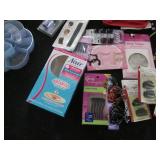 Cosmetic bags, hair accessories, or...