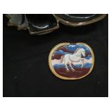 Cowboy Boot serving platter, horse ...