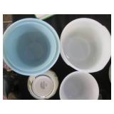 Fire King bakeware, glass serving t...