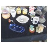 Table lamp bases, Norfolk canisters...