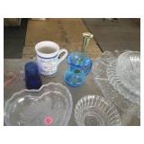 Huge variety of cut glass serving d...