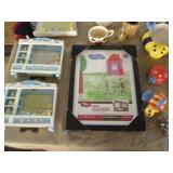 Huge variety of cut glass serving d...