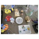 Huge variety of cut glass serving d...