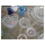 Huge variety of cut glass serving d...