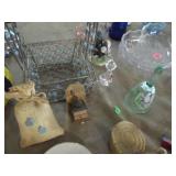 Huge variety of cut glass serving d...
