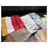 Variety of rugs, blankets, window c...