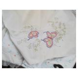 Assorted Bex linens, pillow cases a...