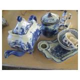 Vintage Blue and White Ironstone gl...