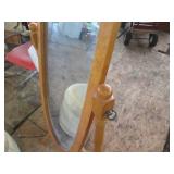Wood framed Freestanding swivel mir...