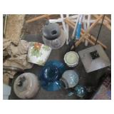 Tiki torch style pathway markers, o...