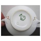 Set of 5 Antique Austrian Bouillon Cups w/Saucers - ca. 1895