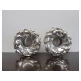 Antique Genuine Silver Hallmarked Candle Holders