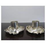 Antique Genuine Silver Hallmarked Candle Holders