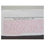 Pair of Antique Lobmeyr Art Nouveau Quatrefoil Iridescent Wine Glasses - Vienna - ca. 1895