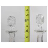 Matching Pair of Antique Cut Crystal Decanter