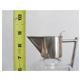 Antique Hallmarked Genuine Silver & Crystal Claret Jug