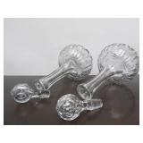 Beautiful Matching Pair of Antique Cut Crystal Decanters