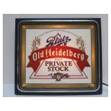 Working Vintage BLATZ Old Heidelberg Lighted Beer Sign