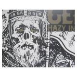Large Framed FOGGY GEEZER Beer Sign Poster