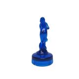 Excellent Figural Maiden Glass Flower Frog #1 - Cobalt Blue