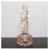 Excellent Figural Glass Maiden Flower Frog #3 - Pink