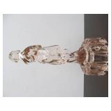 Excellent Figural Glass Maiden Flower Frog #3 - Pink
