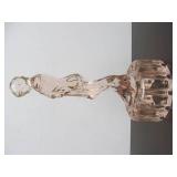 Excellent Figural Glass Maiden Flower Frog #3 - Pink
