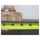 Excellent Figural Glass Maiden Flower Frog #3 - Pink