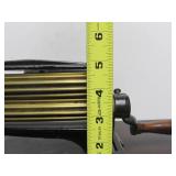 Great Looking Antique ca. 188 Brass & Cast Iron Hand Crank Fluting Iron