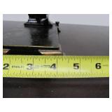 Great Looking Antique ca. 188 Brass & Cast Iron Hand Crank Fluting Iron