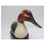 Very Nicely Detailed Solid Wood Pintail Drake Duck Decoy w/Base