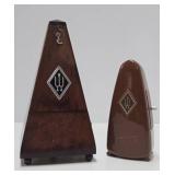 2 Vintage Working German WITTNER Metronomes