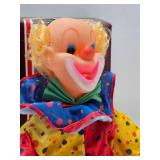 Vintage Battery Operated Laughing Clown Toy w/Original Box