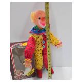 Vintage Battery Operated Laughing Clown Toy w/Original Box