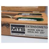 Pair of MTS Extensometers w/Original Custom Wood Boxes