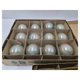 2 Boxes of Vintage Shiny Bright Glass Christmas Ornaments