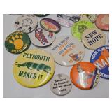 Estate Lot of Vintage Pinback Buttons