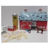 Nice Vintage Ohio Arts Tin Litho ROLLING ACRES FARM Toy Playset