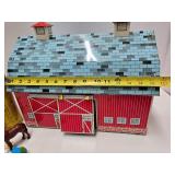 Nice Vintage Ohio Arts Tin Litho ROLLING ACRES FARM Toy Playset