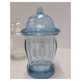 3 Larger Vintage Glass Apothecary Jars