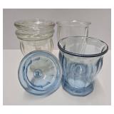 3 Larger Vintage Glass Apothecary Jars