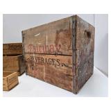 Primitive Antique Wooden Advertising Crates & Boxes