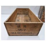 Primitive Antique Wooden Advertising Crates & Boxes
