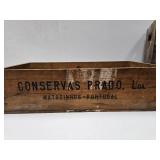 Primitive Antique Wooden Advertising Crates & Boxes